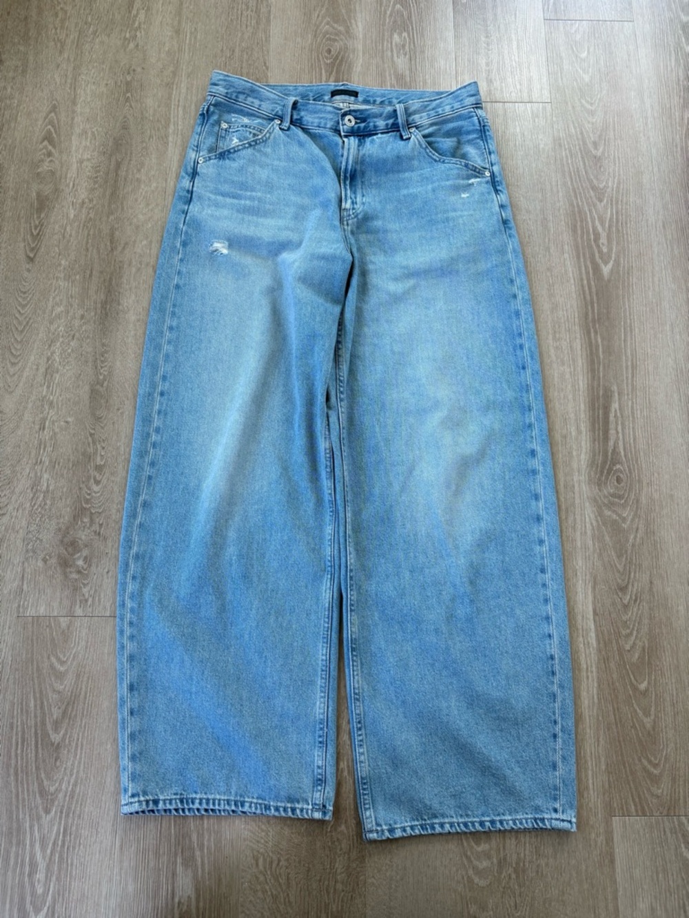 Uniqlo Light Blue Wide Leg Jeans